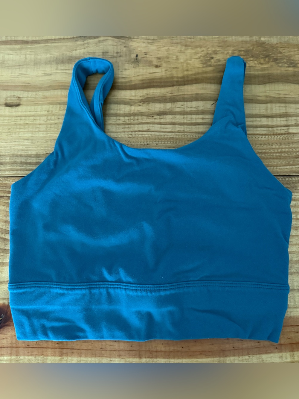 Nike Blue Scoop Neck Sports Bra